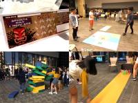 Sports games run in Chong Kin Wo Hall and the College Piazza on 1 November 2018